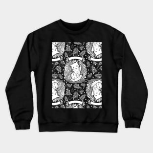 Kitty Final Boss Pattern Crewneck Sweatshirt